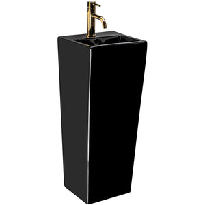 Lavabo Monolitico Rea Kamila Black