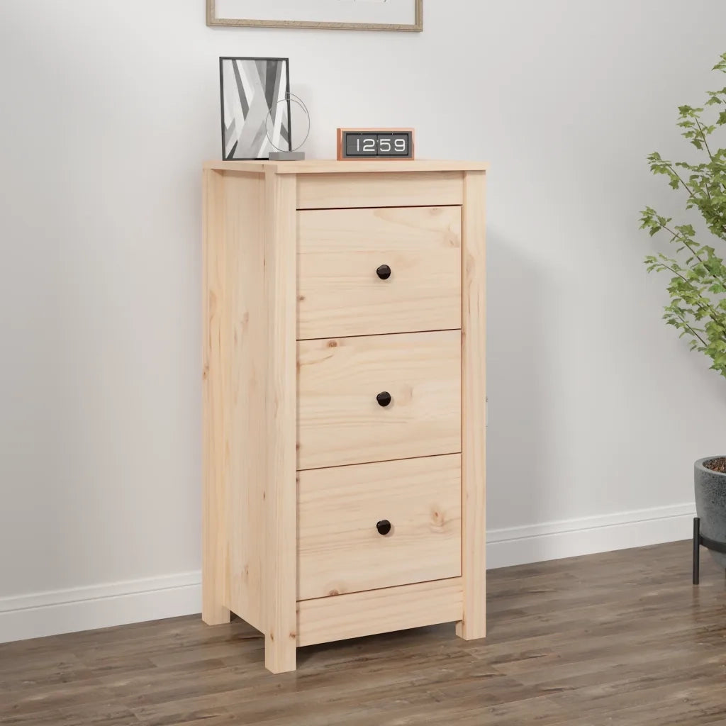 Credenza | Madia | Buffet da pranzo | Armadio da pranzo 40x35x80 cm in Legno Massello di Pino