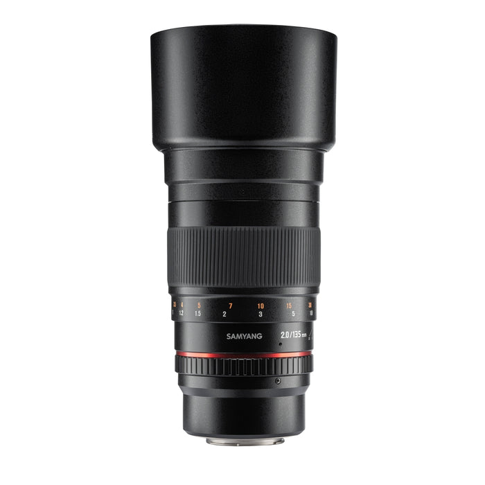 Teleobiettivo 135 mm F2.0 - lunghezza focale fissa APS-C Messa a fuoco manuale Compatibile con Olympus OM-D E-M10 Mark IV E-M1 Mark III Compatibile con Panasonic Lumix BGH1 DC-G110 DC-G91