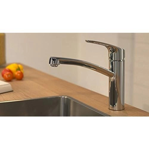 Hansgrohe Focus M41 - Rubinetto da cucina Miscelatore cucina con altezza bocca 160 mm Rubinetto Mono Splitcomando con bocca girevole cromo Cromo ComfortZone 160 mm senza tubo flessibile