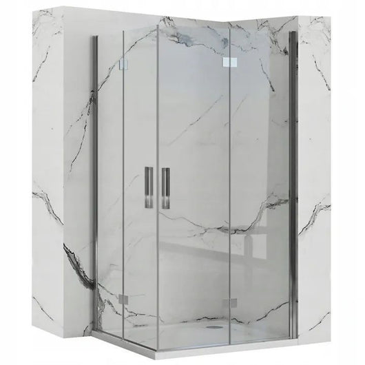 Cabina Doccia Rea Molier Chrome Double 100x100