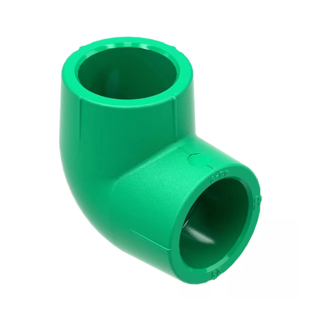 Raccordo curvo 90° in ppr femmina femmina serie tigris green
