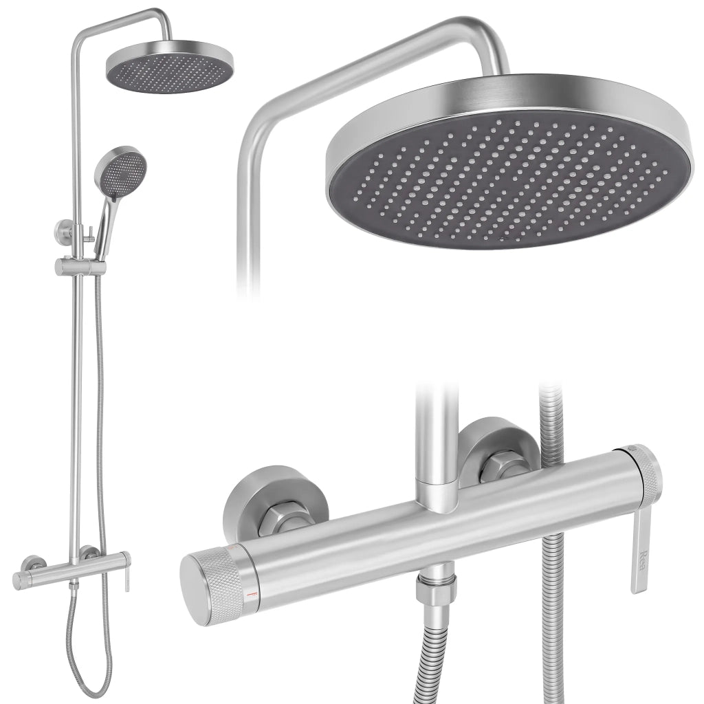Set Doccia Rea Grace Brush Nickel