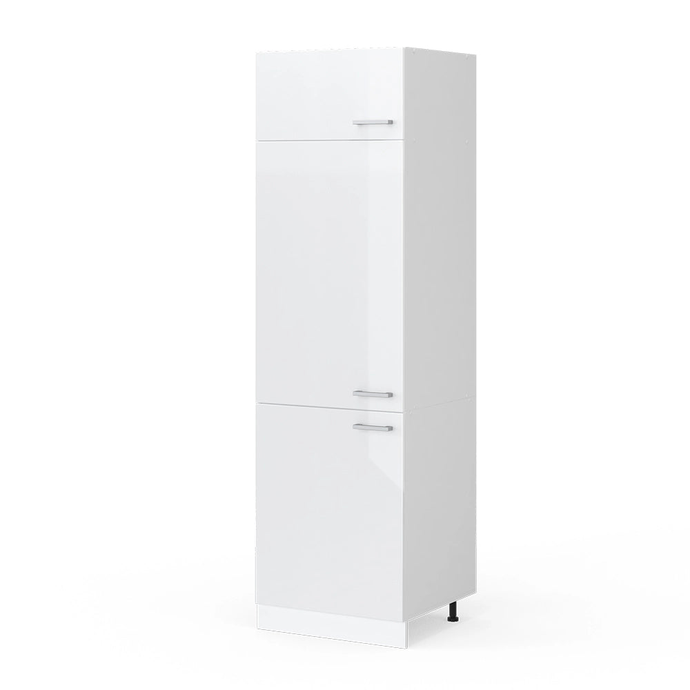 Vicco Armadio frigorifero Bianco lucido 60 cm