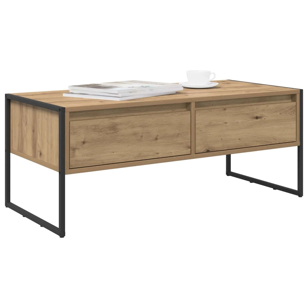 Tavolino da salotto | Tavolino da caff¨¨ | Tavolino da Soggiorno Rovere Artigianale 100 x 46 x 40 cm