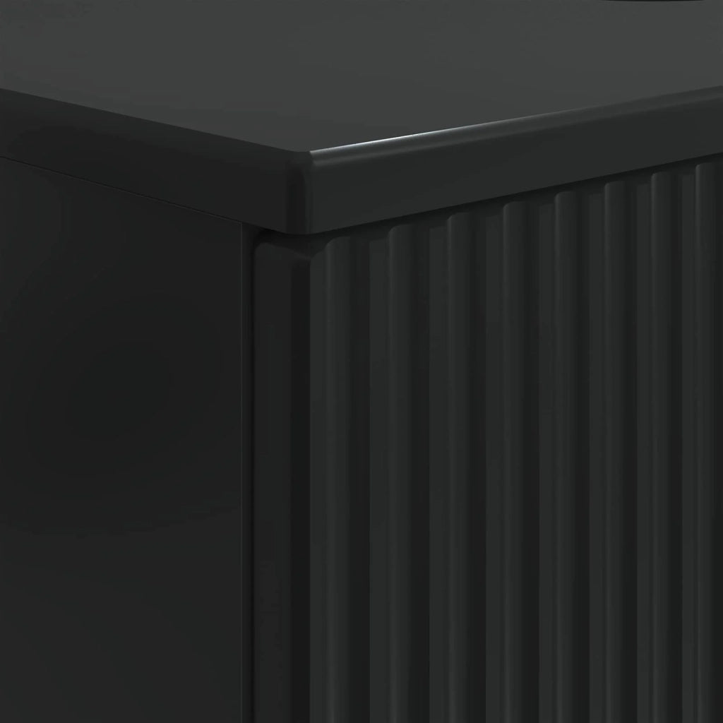 Armadio per Lavabo da Bagno HAARLEM Nero 82 x 41 x 58,5 cm 896796