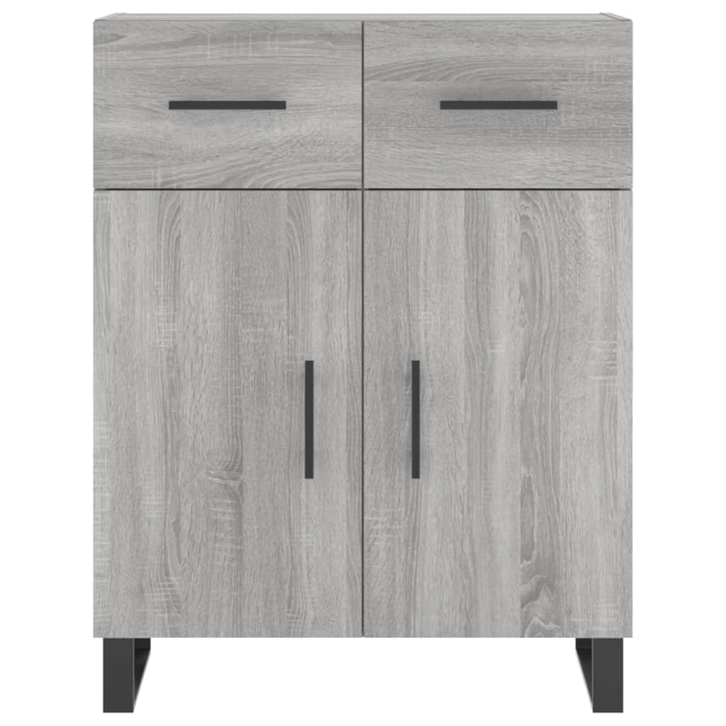 Credenza cassettiera mobile contenitore organizer cucina soggiorno salotto alto sonoma 695 x 34 x 180 cm legno ingegnerizzato grigio 02_0035445