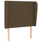 Testiera | Testata ad Orecchio Marrone Scuro 103x23x118/128 cm in Tessuto
