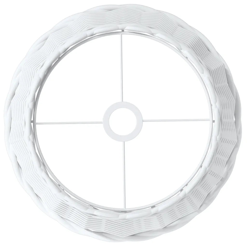 Paralume da Soffitto Bianco ?38x23 cm in Vimini CFW3153749