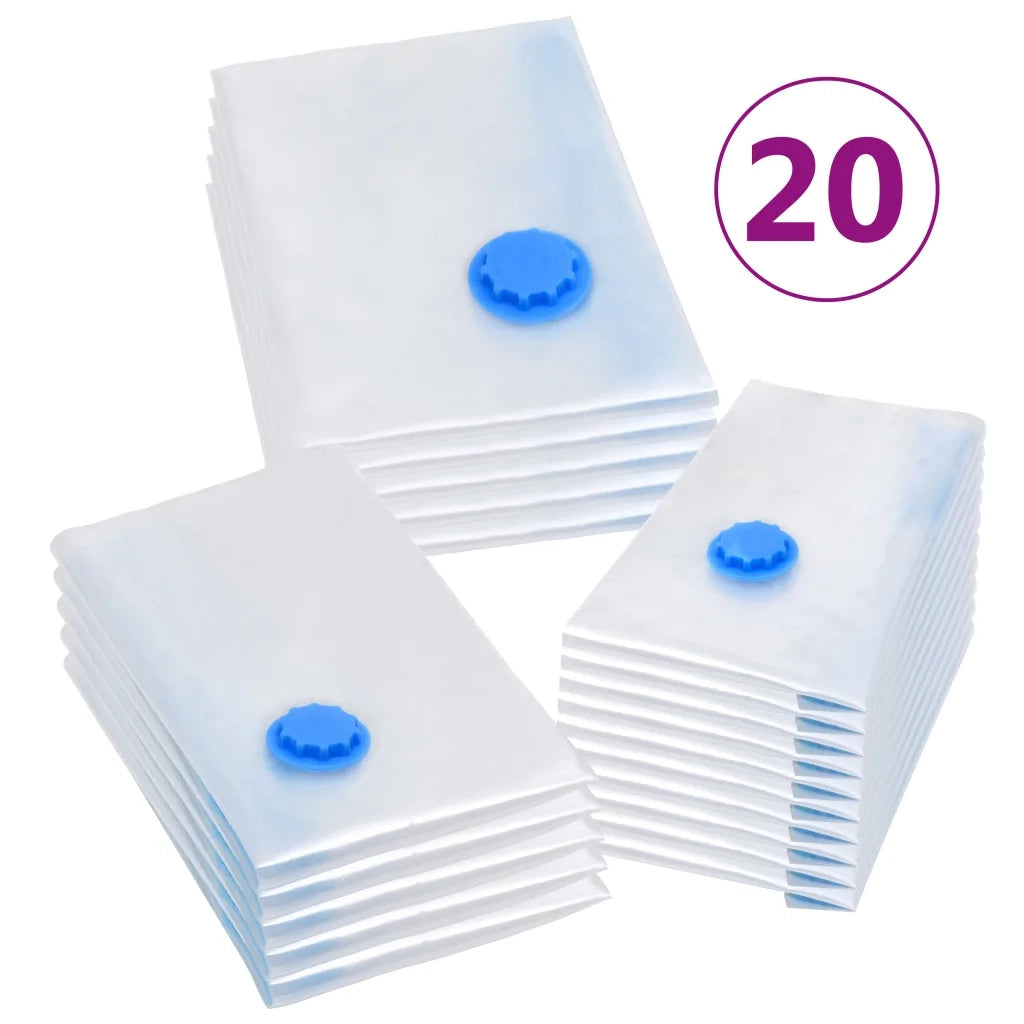 Sacchetti da Viaggio Sottovuoto per Vestiti 3 Misure 20 pz 51327