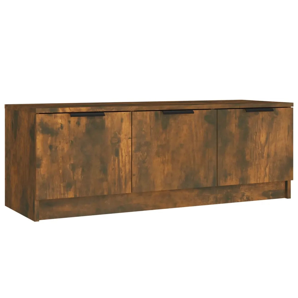 Mobile TV Rovere Fumo 102x35x36,5 cm in Legno Multistrato 817081