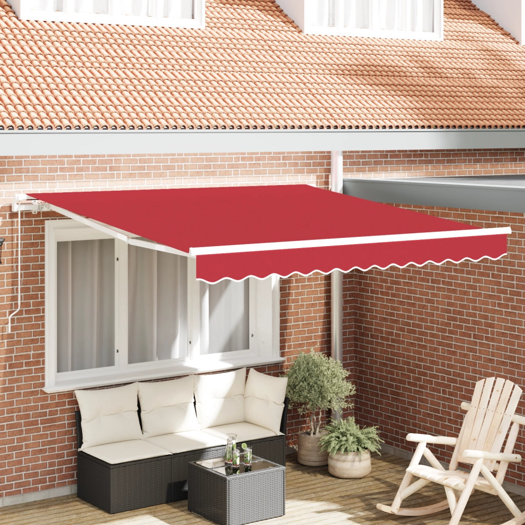 Tenda Retrattile Manuale Rossa 300x250 cm