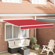 Tenda Retrattile Manuale Rossa 300x250 cm