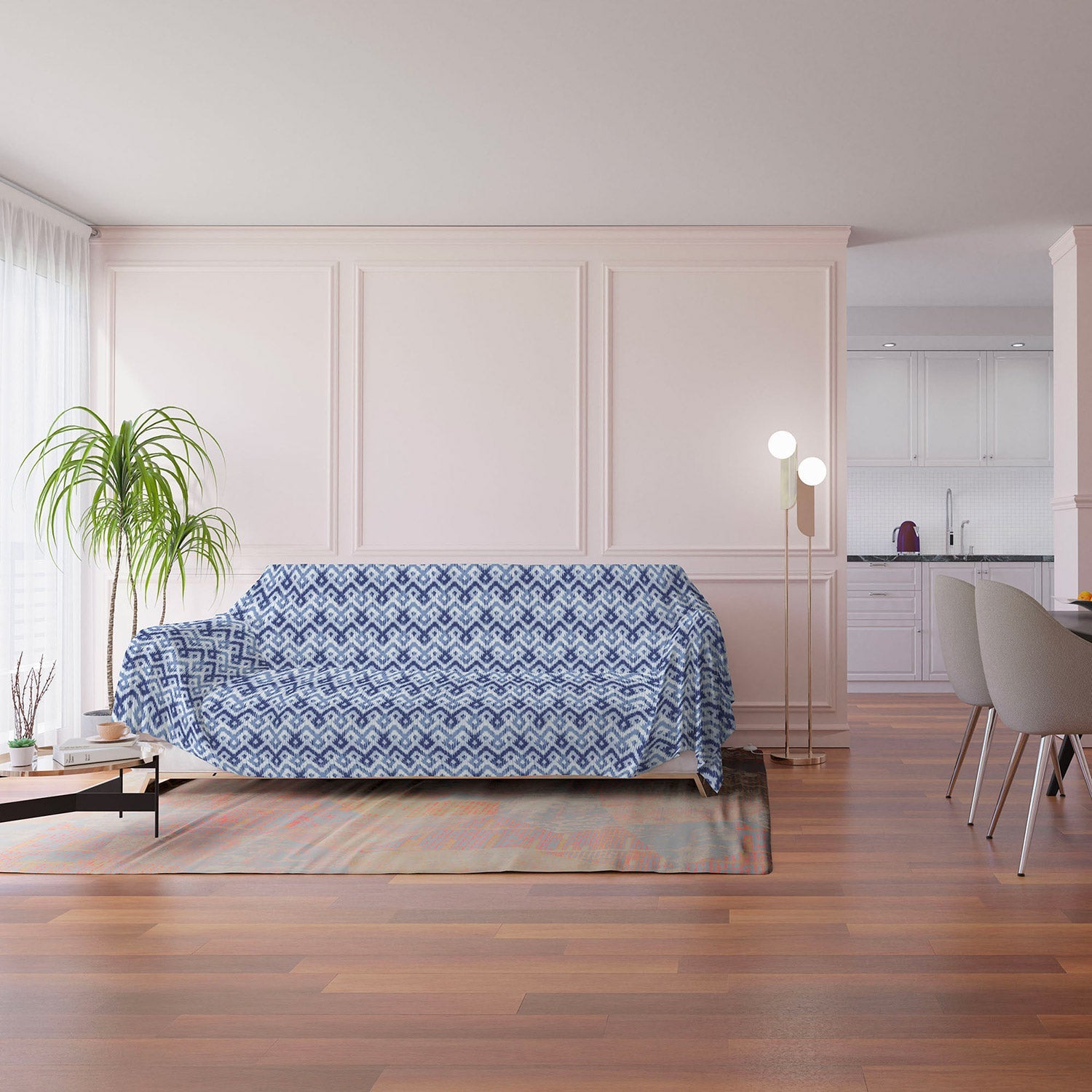 Telo Arredo Copritutto Copridivano in Microfibra Rombi 170x280 cm