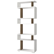 Libreria in legno "Blok" - 60 x 19 x 165 cm - Marrone