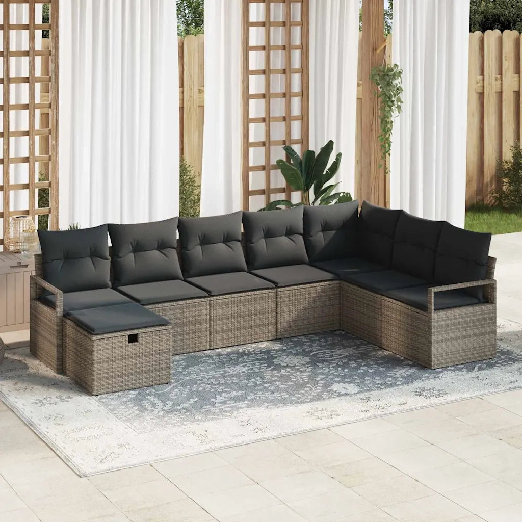 Set di divani con cuscino 5 pcs polyrattan