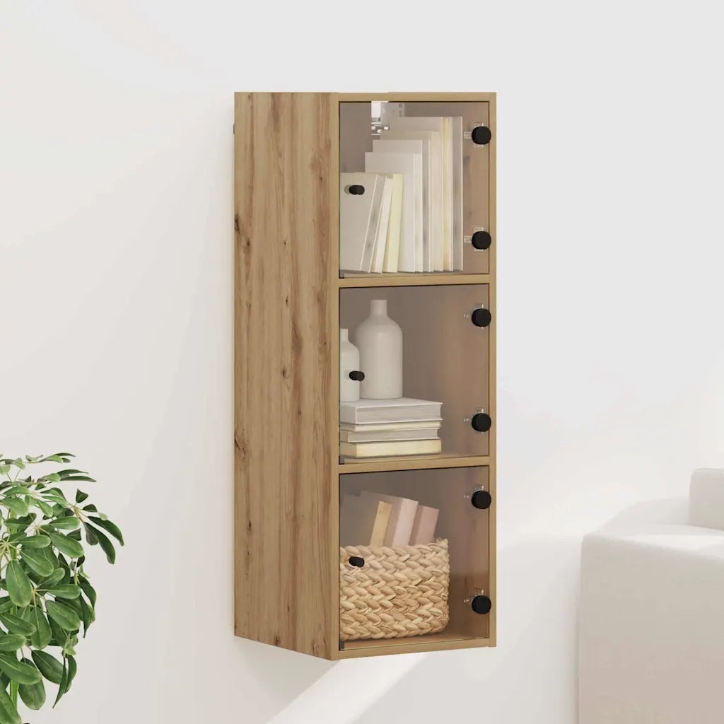 Armadietto a Muro | Mobile a Parete Rovere artigianale 35 x 37 x 102 cm