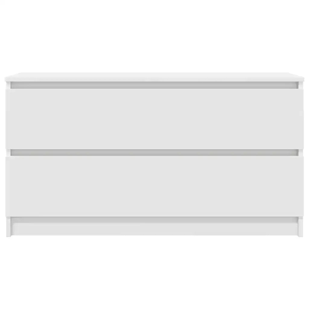 Mobile Porta TV Bianco 100x35x54 cm in Legno Multistrato 861805