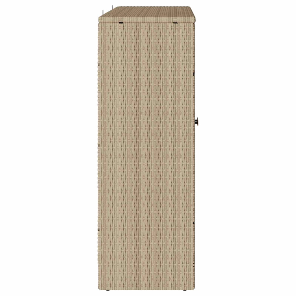 Mobile contenitore rettangolare moderno 100 x 36 x 102 cm spazio ottimizzato stile minimalista rattan beige 02_0058057