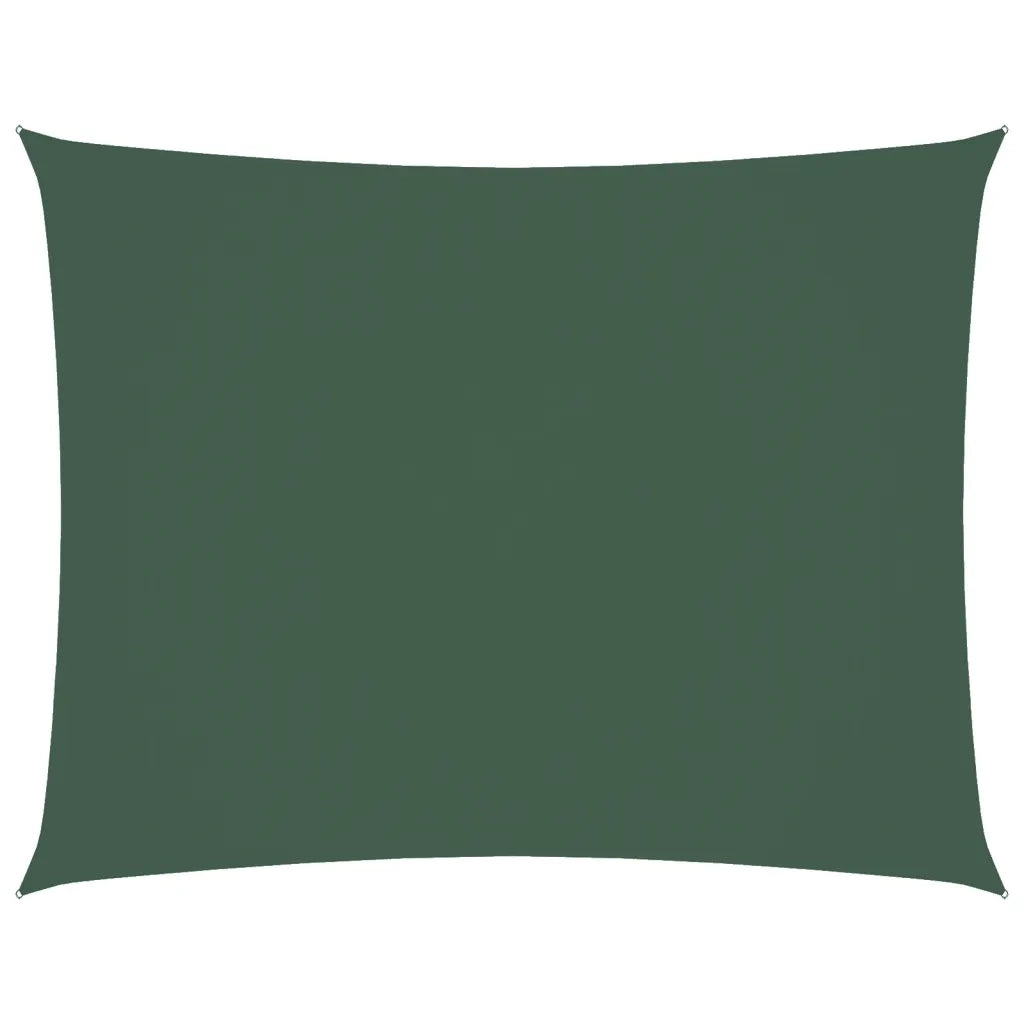 Vela Ombreggiante-Parasole a vela Oxford Rettangolare 3x4,5 m Verde Scuro