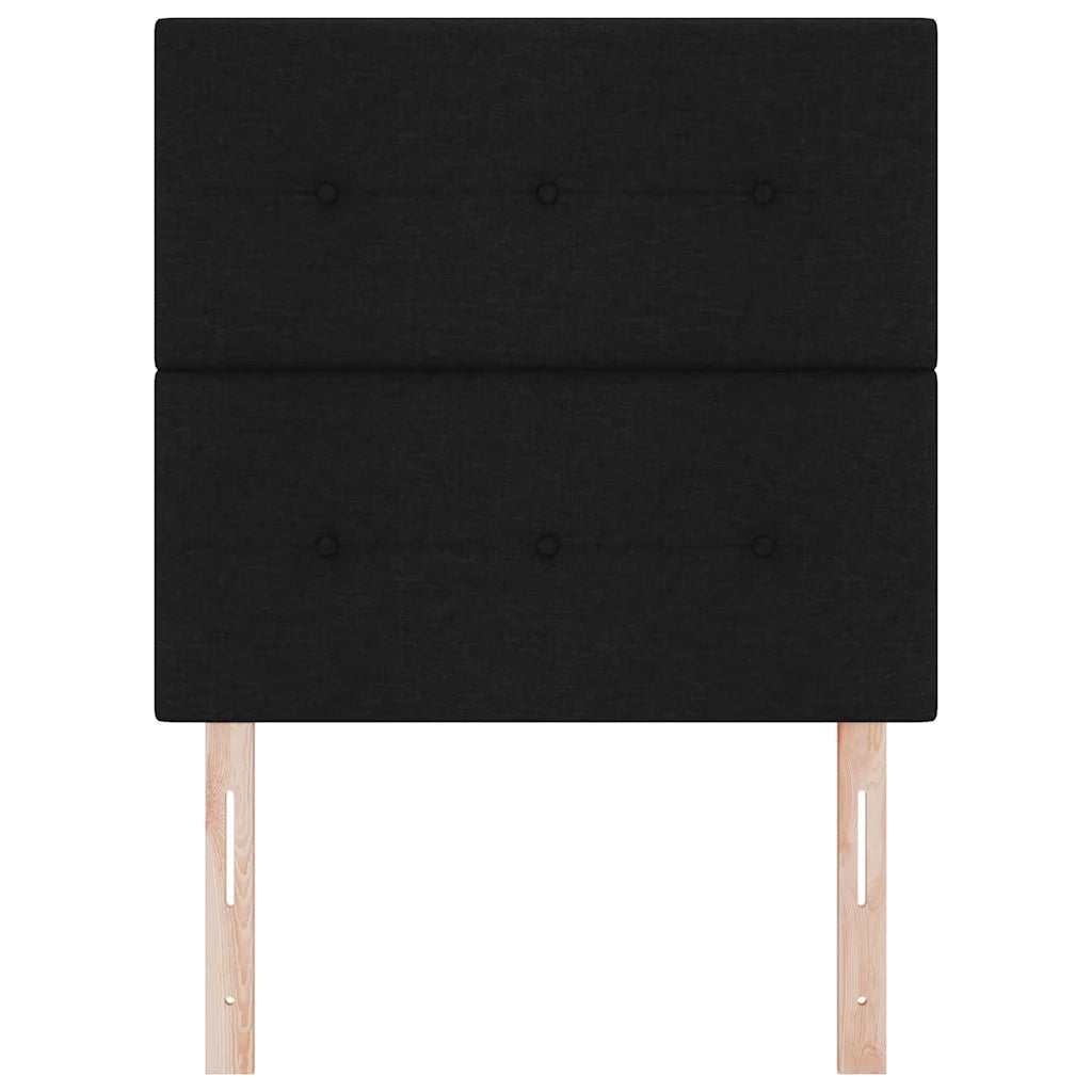 Testiera LED con strisce LED con testiera Nero 100 cm Tessuto 3338412