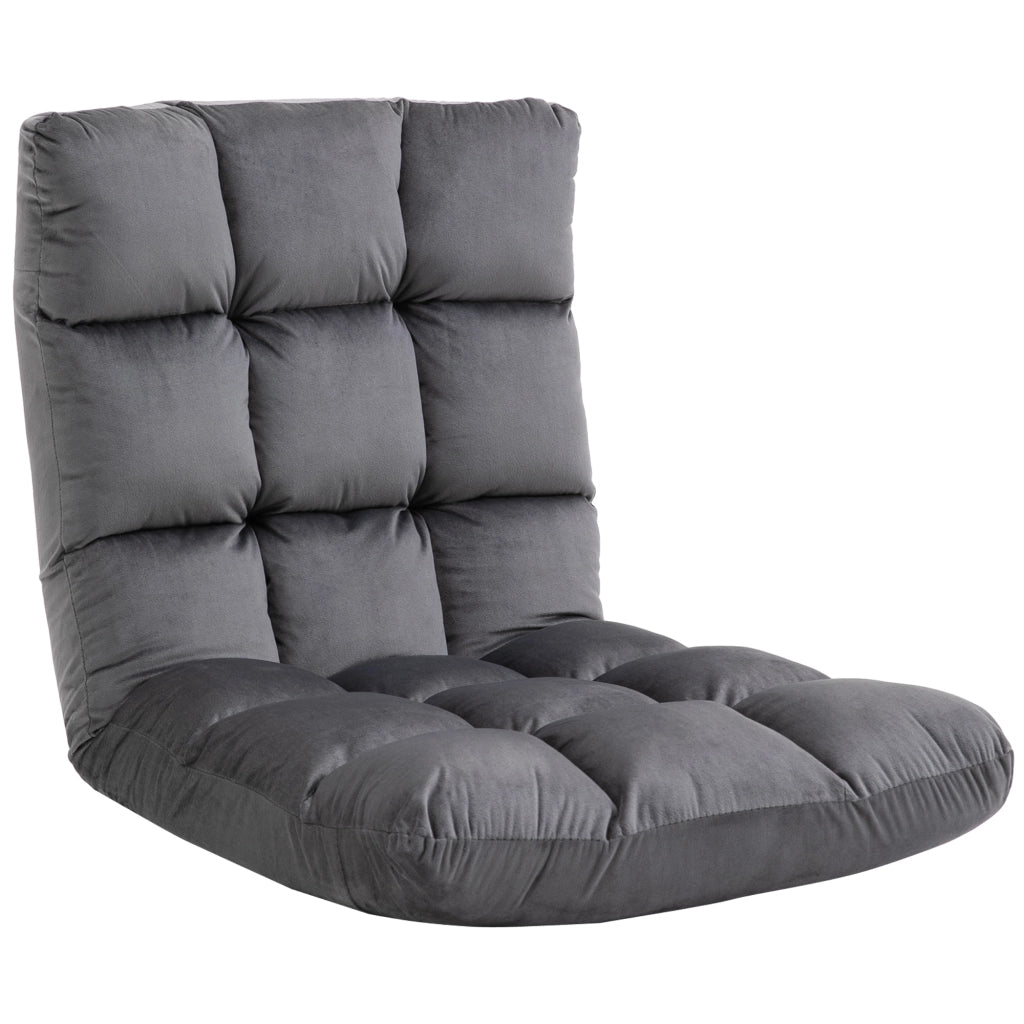 Poltrona a bassa seduta ¨C Zephmum ¨C Grigio Tessuto 55x71x53.5 cm