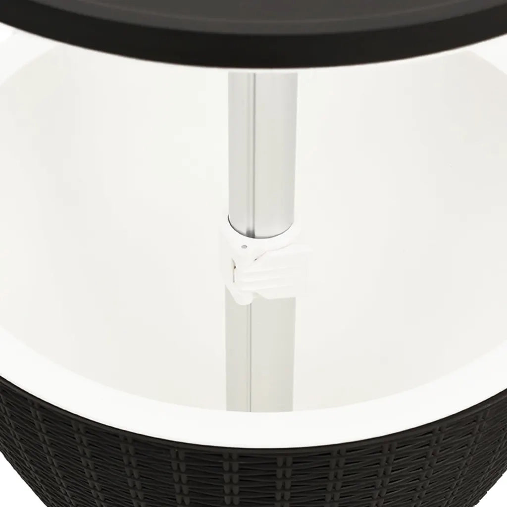 Tavolo Frigo 3 in 1 Polipropilene Nero 364157