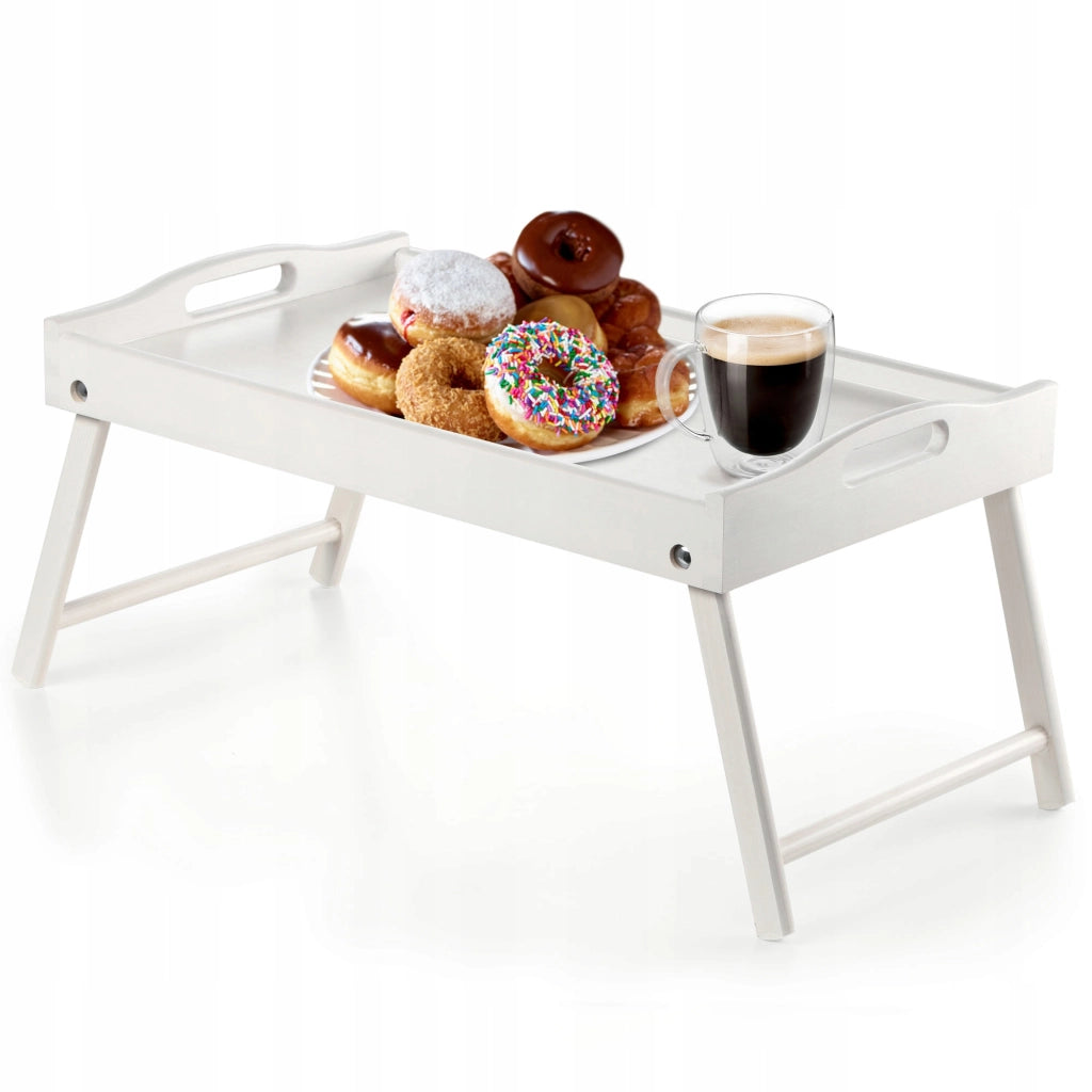 Tavolino da colazione pieghevole in legno KADAX per laptop da letto, vassoio regalo