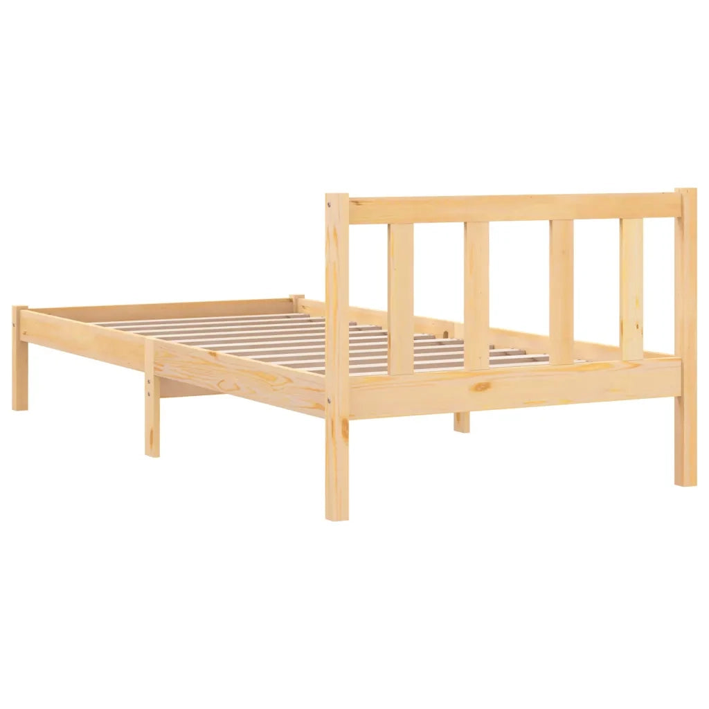 Giroletto-Struttura Letto in Legno Massello di Pino 90x190 cm Single 260720