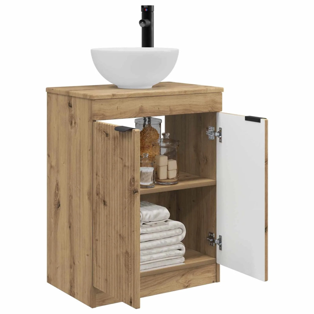 Mobile da bagno con lavabo Rovere Artigianale 54 x 35 x 83 cm 890147