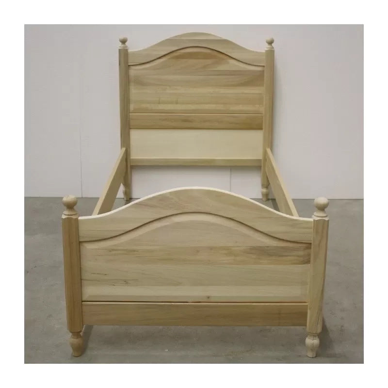 Letto 1 piazza e mezza arte povera legno grezzo 129x212x112 - Mobili 2G