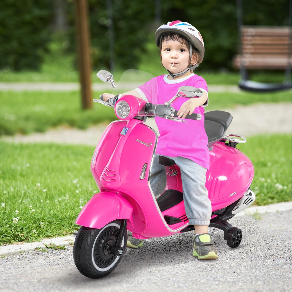 Moto Giocattolo Vespa per Bambini 3+ Anni ¨C Zephmum ¨C Rosa 108x49x75 cm