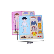 Trade Shop - Gioco Puzzle In Legno Creativo Vestire Vestiti Bambino Bambina -