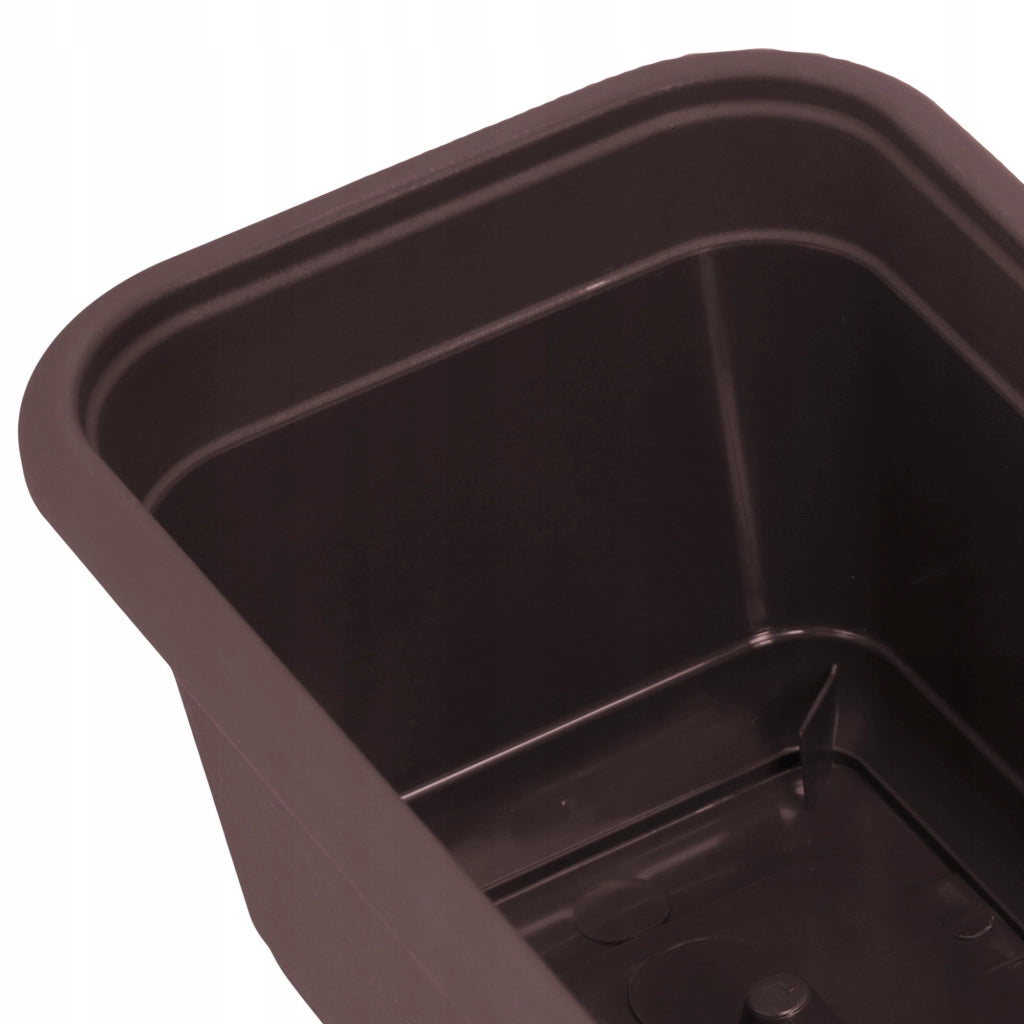 KADAX Fioriera da balcone 40 cm Vaso da fiori da balcone Marrone