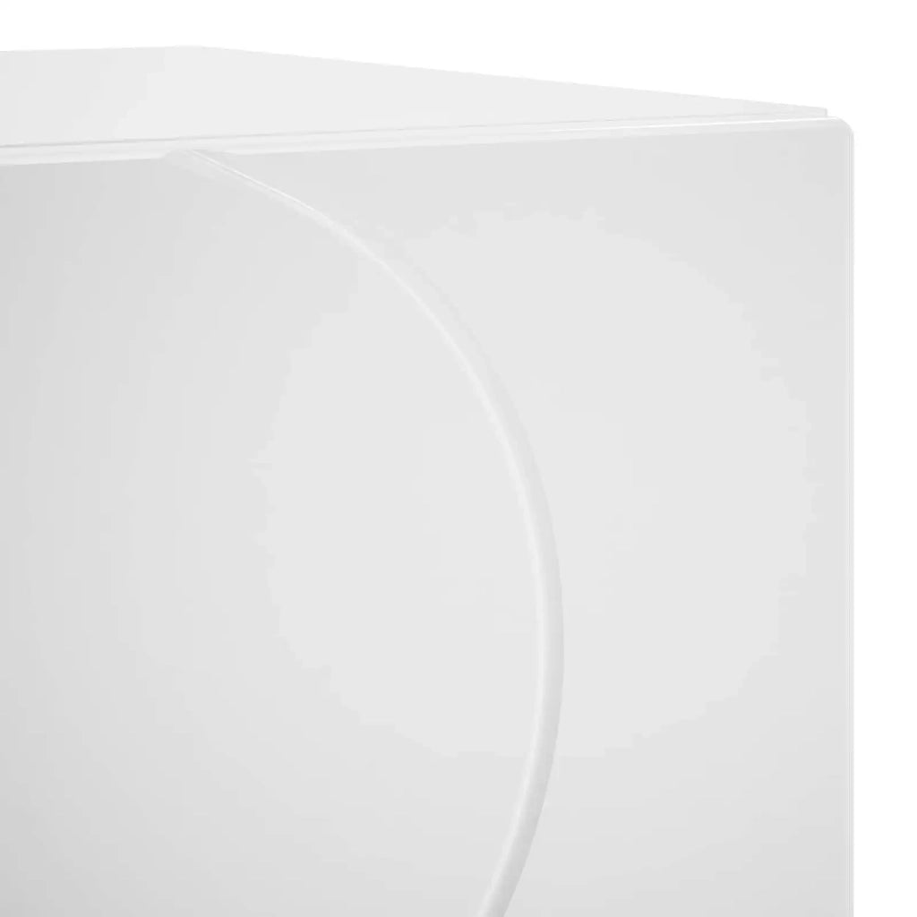Armadio da Notte 2 pz Bianco Lucido 33,5 x 34,5 x 50 cm 8011396