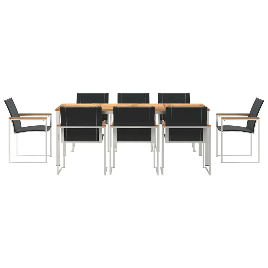 Set da Pranzo per Giardino 9 pcs Legno di Acacia Massello 3334820