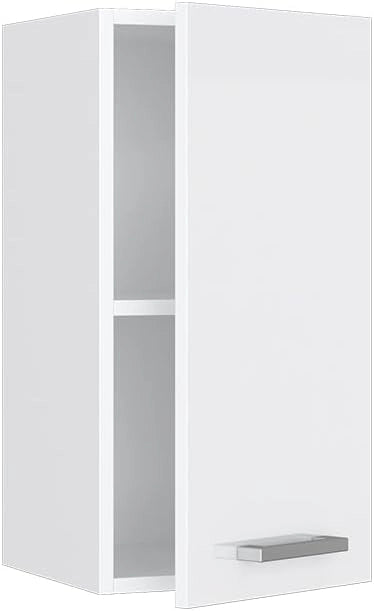 Pensile da cucina R-Line, Bianco lucido, 30 cm, per la libera combinazione all'interno di sistemi cucina modulari