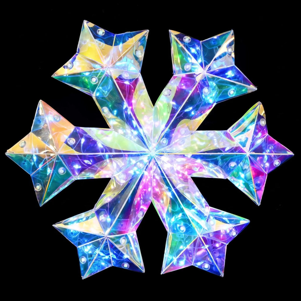 Fiocco di neve LED prismatico iridescente Multicolore 42056639