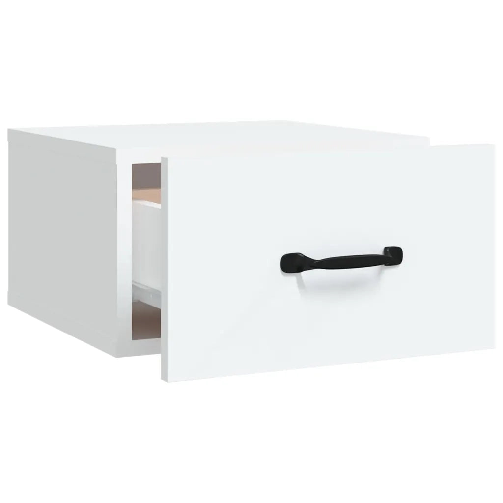 Comodino a Muro Bianco 35x35x20 cm 812852