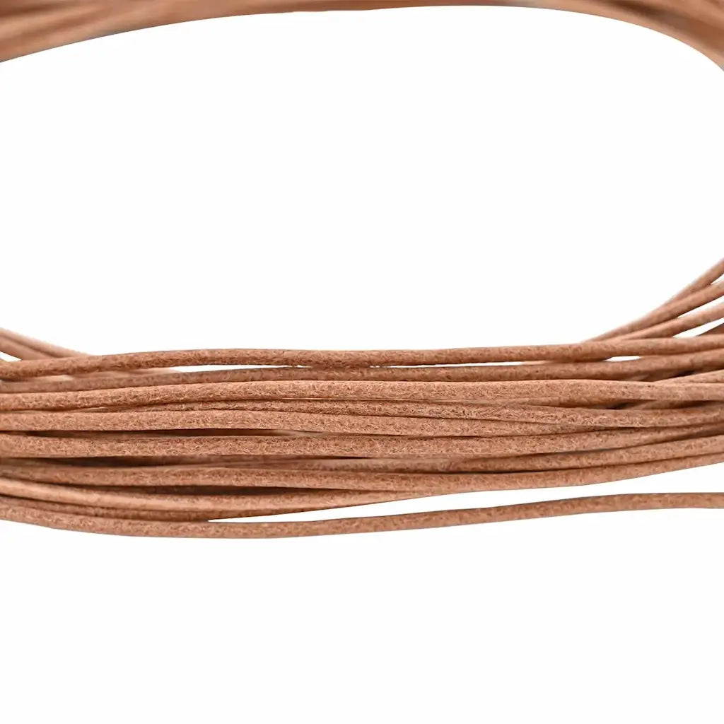 Cordino in Pelle Marrone ?2 mm x 5 m Pelle CFW4473799