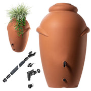 Serbatoio per acqua piovana KADAX da 360 litri, contenitore per acqua con rubinetto e grande recipiente.
