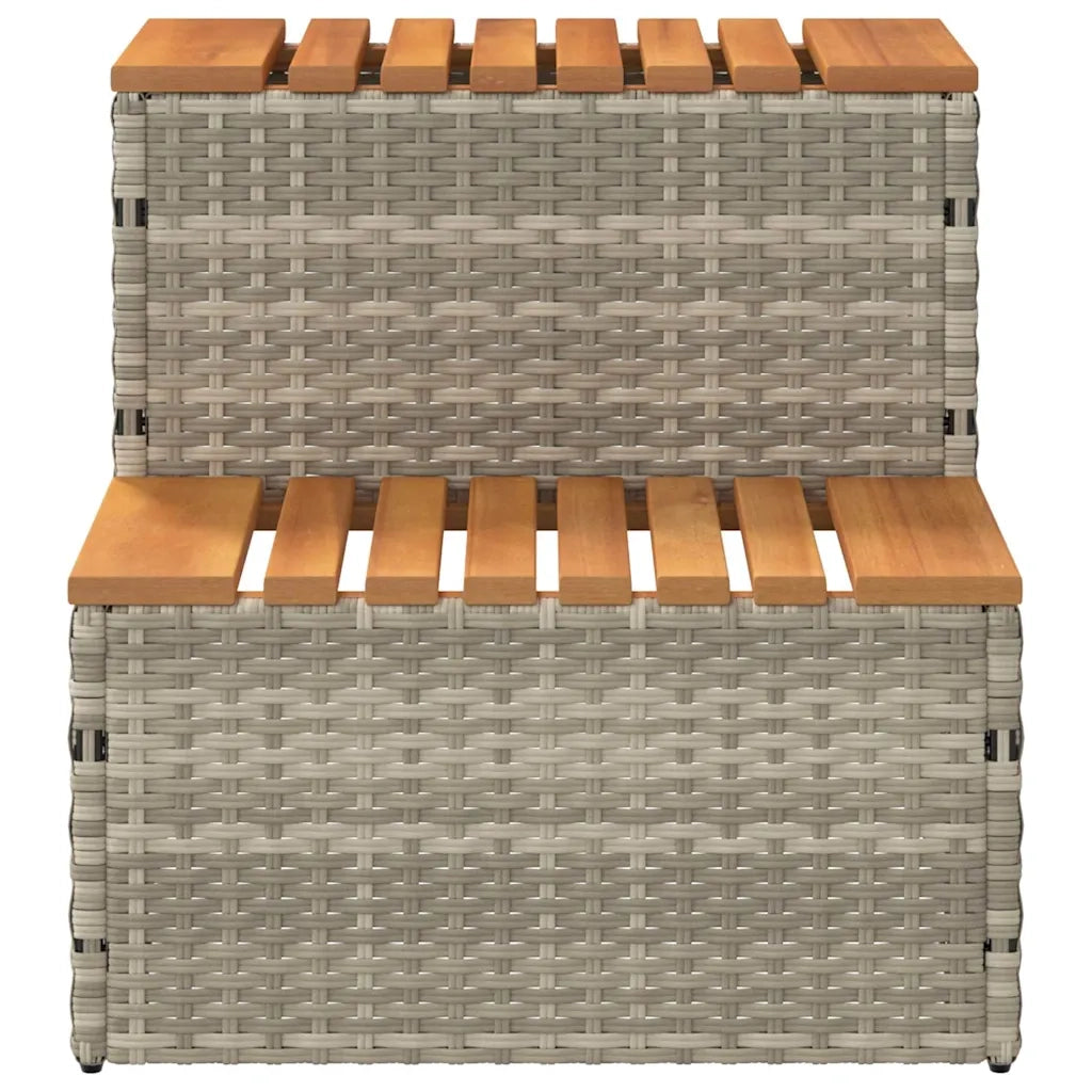 Bordo per Vasca Idromassaggio Polyrattan&Massello Acacia 4103943