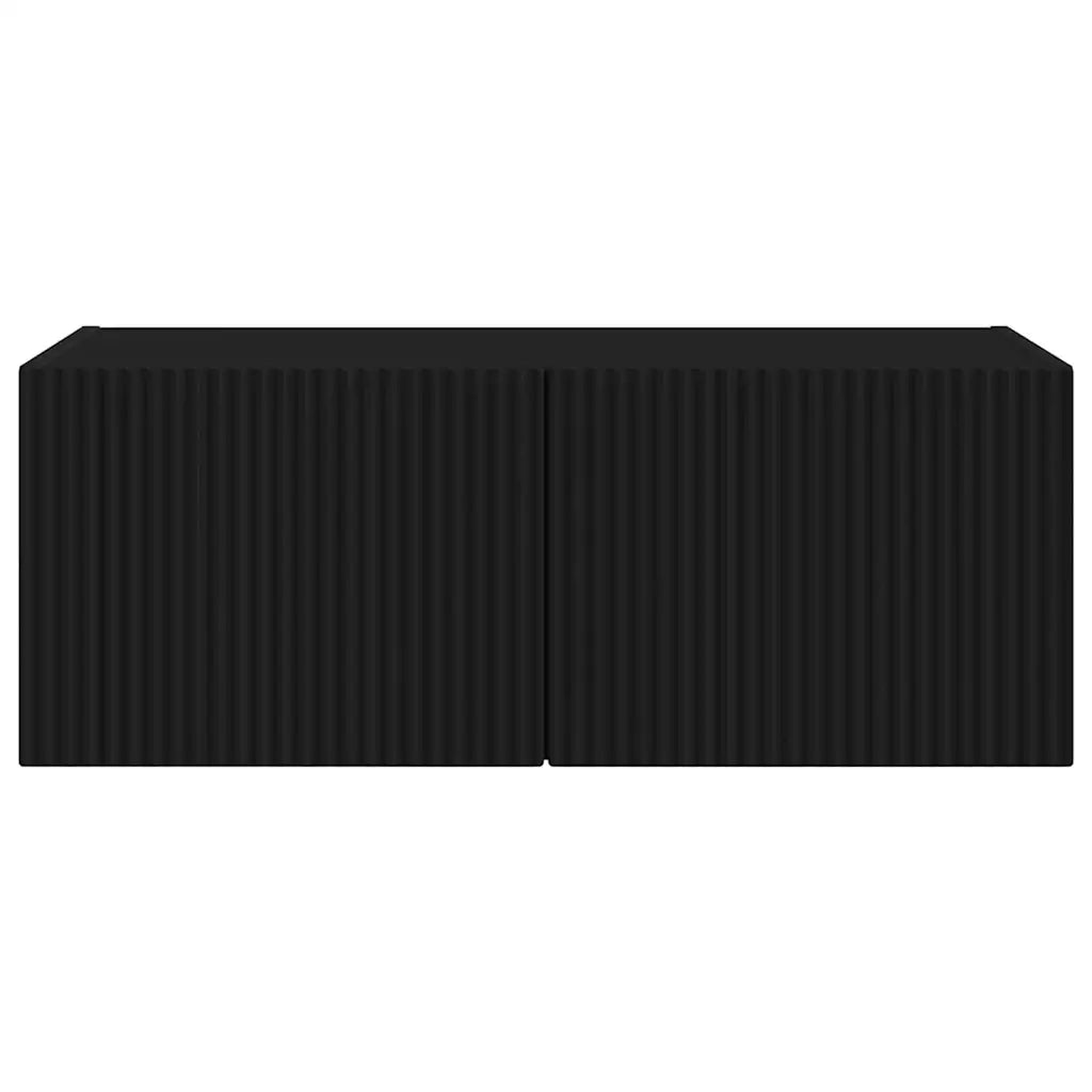 Mobile TV da parete-Mobile TV a Muro-Credenza TV Nero 60 x 31 x 29.5 cm Legno multistrato 101627