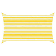 Vela Parasole | Telo Ombra | Vela da ombra solare Giallo e Bianco 3,5 x 2 m