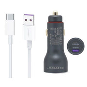 Trade Shop - Kit Caricabatterie Auto Type-c/usb Ricarica Rapida 40w 5a Cavo Dati 1 Mt Ma-tc04 -