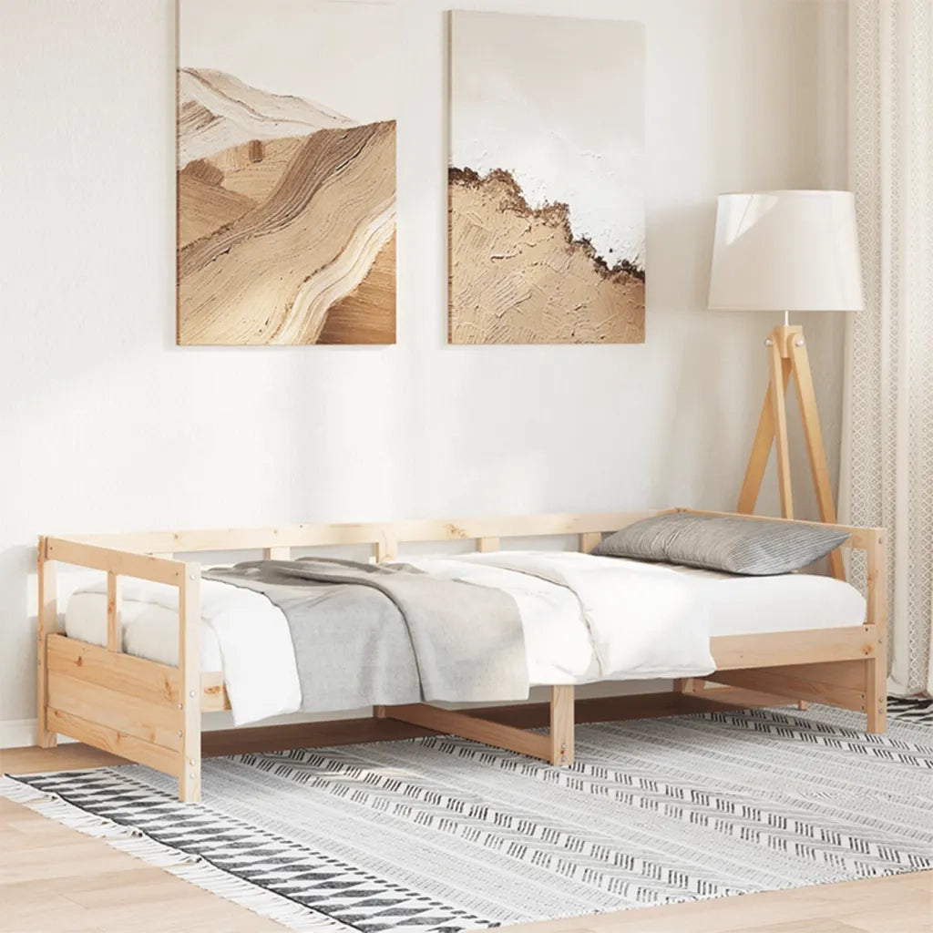 Dormeuse Naturale 80x200 cm in Legno Massello di Pino 854958