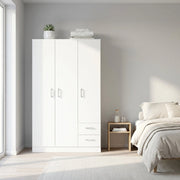 Armadio con 3 ante 2 cassetti in Legno Composito cm 120x52x190 - JOEY