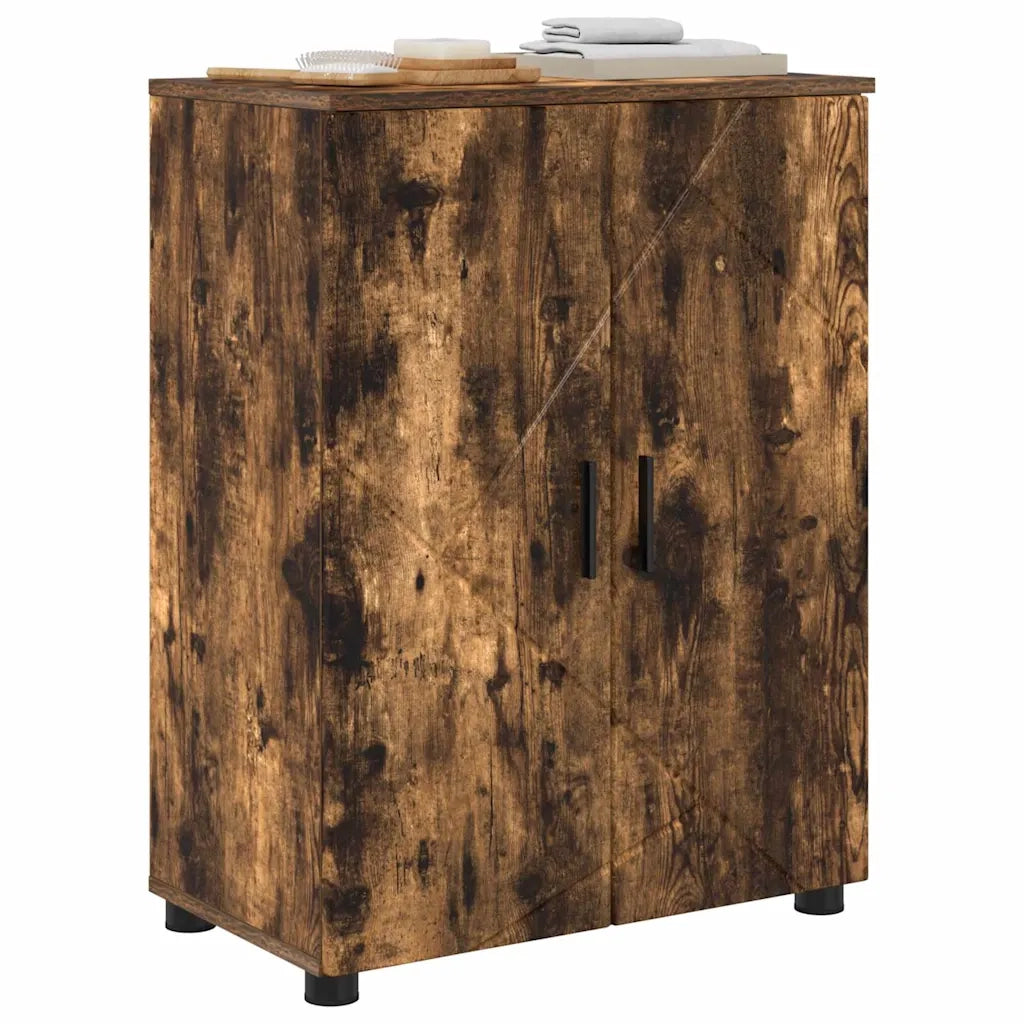 Mobile da Bagno con archiviazione Rovere fumé 60 x 35 x 80 cm