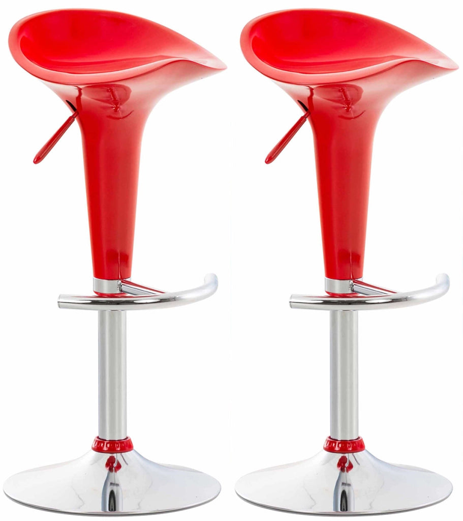 Set 2 sgabelli Saddle rosso