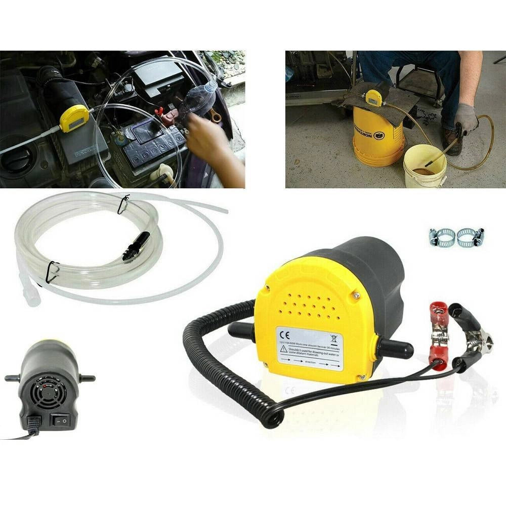 Trade Shop - Pompa Aspirazione Estrazione Cambio Olio Gasolio Diesel Elettrica 12v Auto -